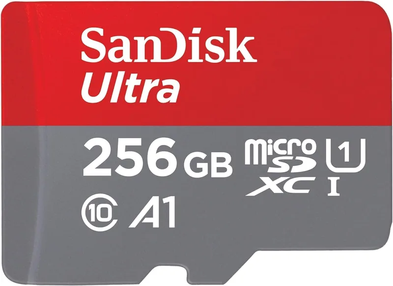 SanDisk ▫️ Cartão SD Ultra Micro SDXC 256 GB + Adaptador SD (Compatível com tablets e telemóveis Android, UHS-I, até 150 MB/s, Vídeo HDD completo, Desempenho Classe A1, Classe 10, U1)