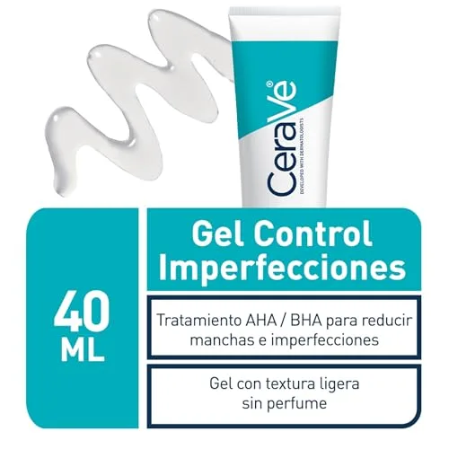 CeraVe ▫️ Gel para o Controlo de Imperfeições, Tratamento hidratante com AHA/BHA, 40 ml 5