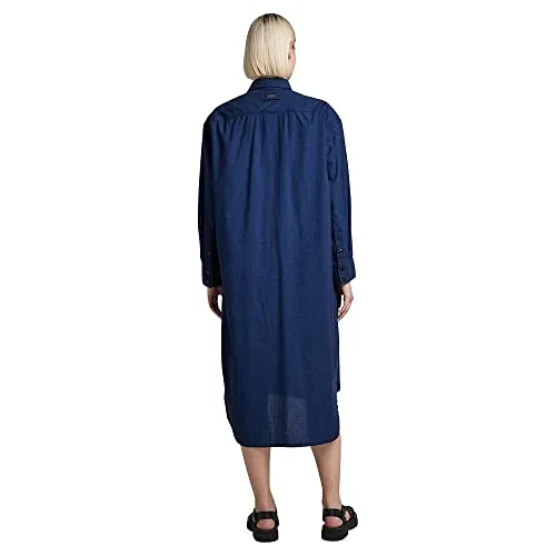 G-STAR ▫️ Vestido Long Western Shirt Evergreen para mulher 2