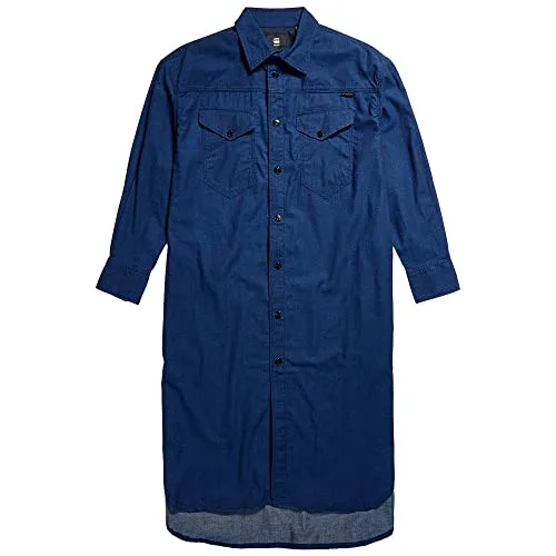 G-STAR ▫️ Vestido Long Western Shirt Evergreen para mulher 3