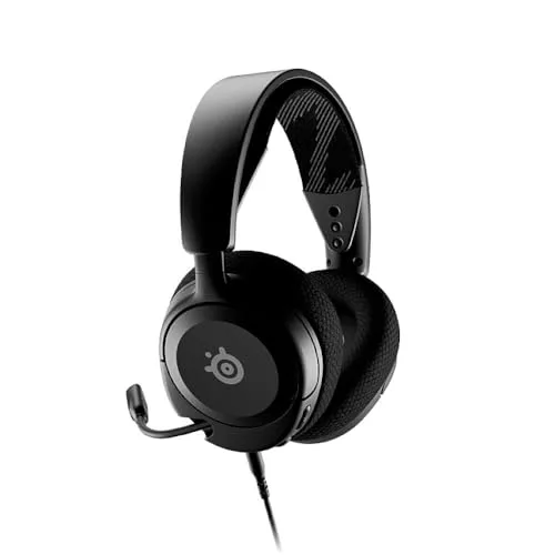SteelSeries ▫️ Arctis Nova 1 - Auscultadores para jogos com fio, compatíveis com vários sistemas - Altifalantes Hi-Fi - Áudio espacial de 360° - Almofadas de espuma com memória - Ultraleves - PC, PS5, PS4, Xbox - Preto 4