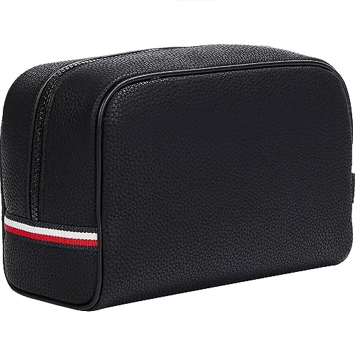 Tommy Hilfiger ▫️ Bolsa de higiene masculina Essential PU Washbag em pele sintética 2