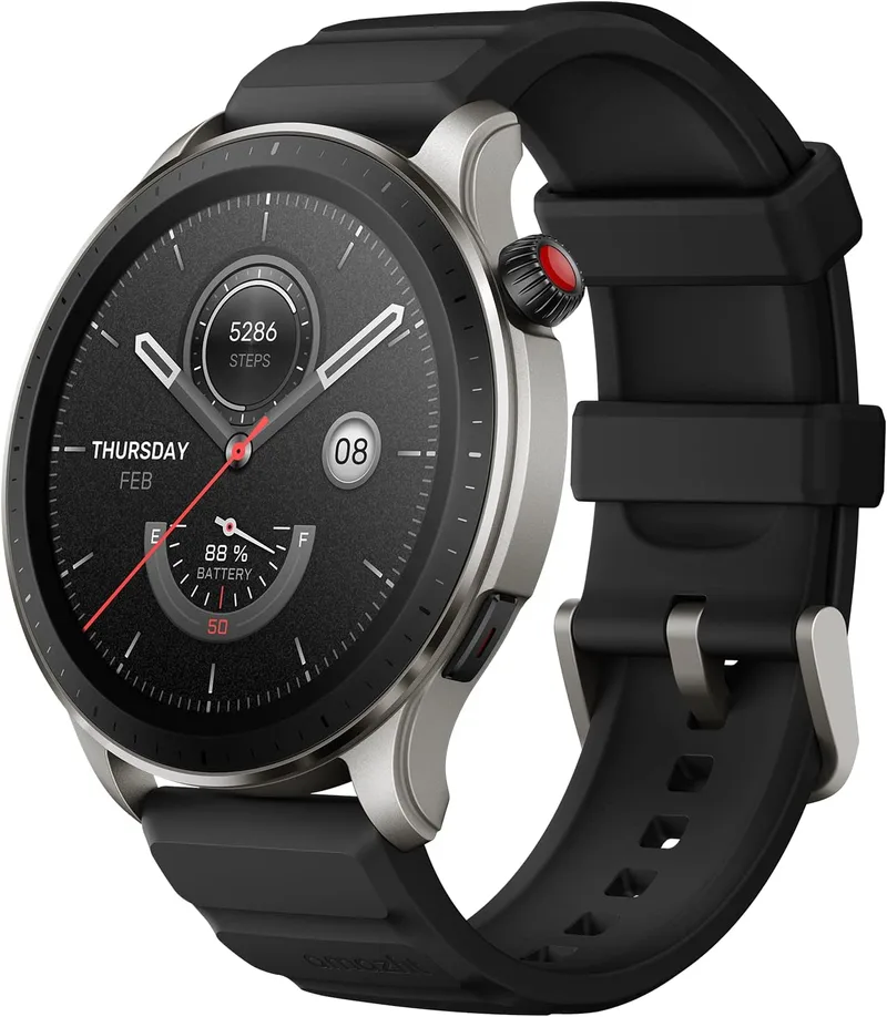 Amazfit ▫️ GTR 4 – Relógio inteligente para telemóveis Android, com monitorização por GPS, 150 modos desportivos, chamadas via Bluetooth, armazenamento de música, bateria com autonomia de 14 dias e Alexa