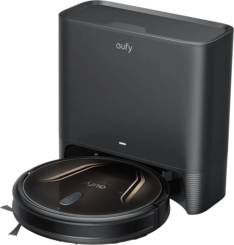eufy ▫️ Anker Clean, Clean G40Hybrid+, Aspirador Robot, auto-esvaziamento, Aspirador Robot e esfregona, 2500 Pa de potência, Wi-Fi, pathfinding, design ultra-fino, ideal para a limpeza diária.
