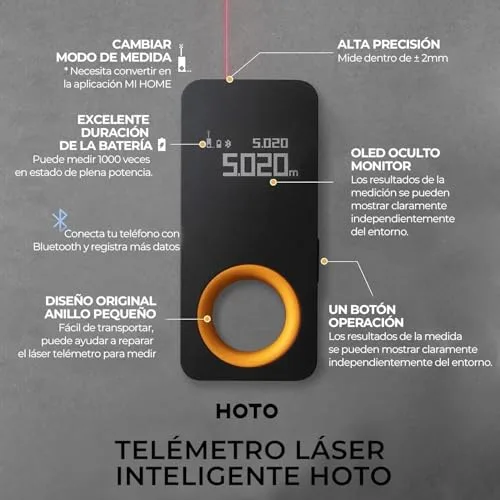 HOTO ▫️ Metro Láser, medidor a laser Mini 0,05-30 m, Brinde 3