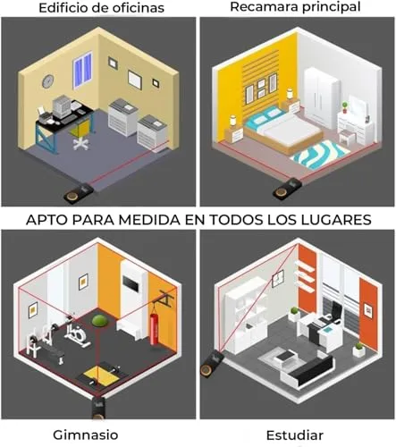 HOTO ▫️ Metro Láser, medidor a laser Mini 0,05-30 m, Brinde 6