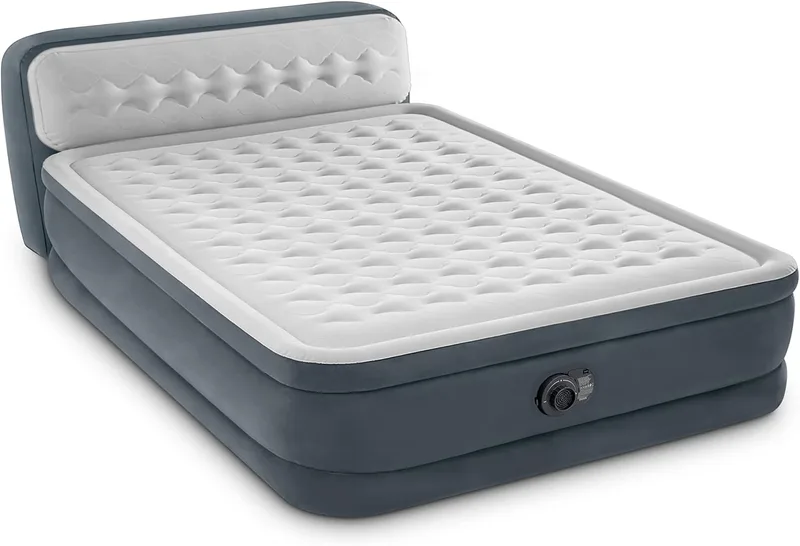 Intex ▫️ 64448, Colchão insuflável com cabeceira Dura-Deam Ultra Plush