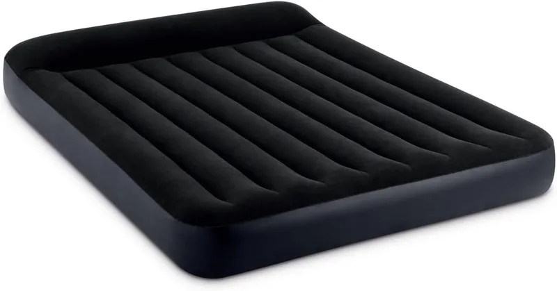 Intex ▫️ Colchão insuflável Queen Rest Classic com Fiber-Tech RP, dimensões quando insuflado: 152 cm x 203 cm x 25 cm (64150ND)
