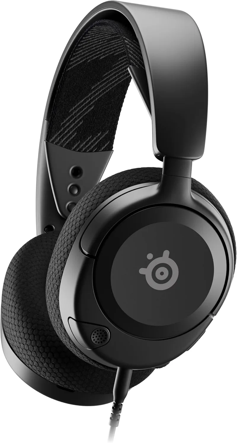 SteelSeries ▫️ Arctis Nova 1 - Auscultadores multissistema para videojogos, controladores de alta fidelidade, áudio espacial de 360°, design confortável, resistente, ultraleve, microfone com cancelamento de