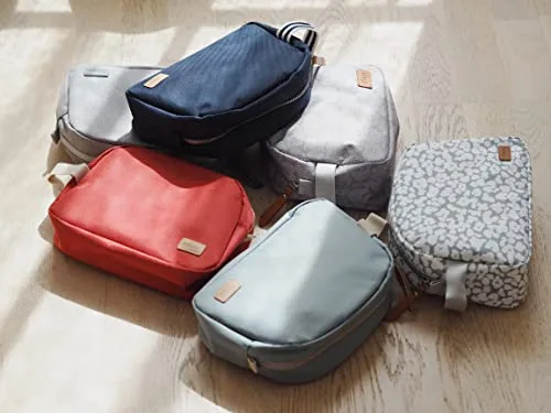 Béaba ▫️ Bolsa de higiene para bebés, Bolsa de cuidados para bebés, Bolsa Genève, Tecido impermeável, 2 bolsos interiores, Cherry Blossom 6