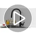 Woen-Flow ▫️ Torneira de cozinha preta de alta pressão, extensível e giratória a 360°, monocomando para lava-loiça com chuveiro, 2 modos, jato alto, torneira misturadora de cozinha, torneira de cozinha extensível em aço inoxidável 7