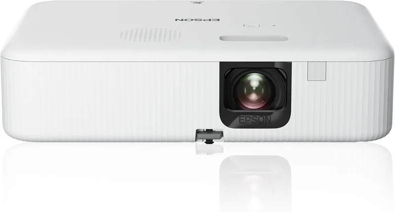 Epson ▫️ CO-FH02, Projetor Full HD, 3000 lúmenes, Android TV, Lâmpada de longa duração: 12000 horas, Altifalante incorporado, Tecnologia 3LCD