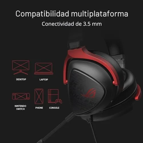 ASUS ▫️ ROG Delta S Core - Auscultadores sem fios leves para jogos - Preto 6