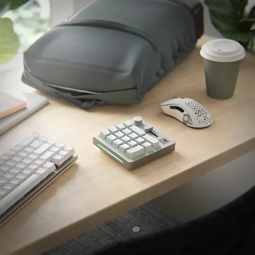 GLORIOUS ▫️ Teclado sem fios Bluetooth GMMK Macro Numpad (Branco) 4