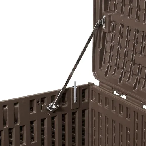 Amazon Basics ▫️ Cofre para exterior, caixa de arrumação, 375 l, castanho 5