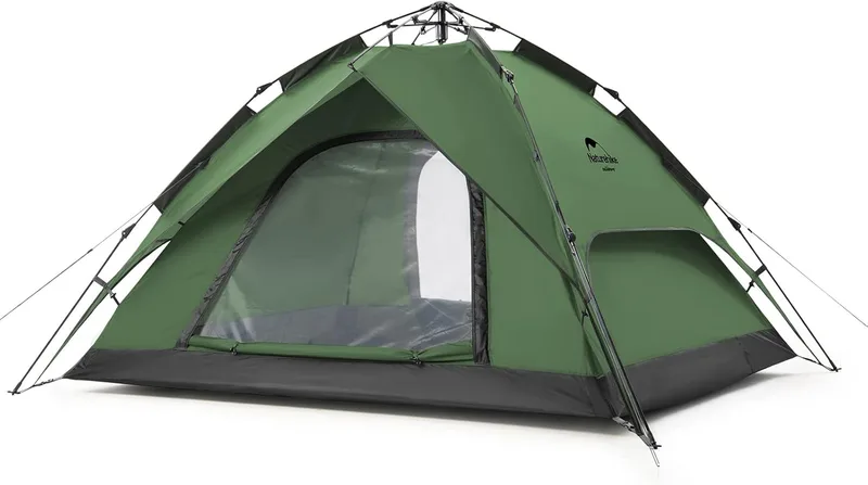Naturehike ▫️ Tendas instantâneas Tenda de campismo automática para 3/4 pessoas Tenda de cúpula de dois andares Tenda familiar grande com saco de transporte