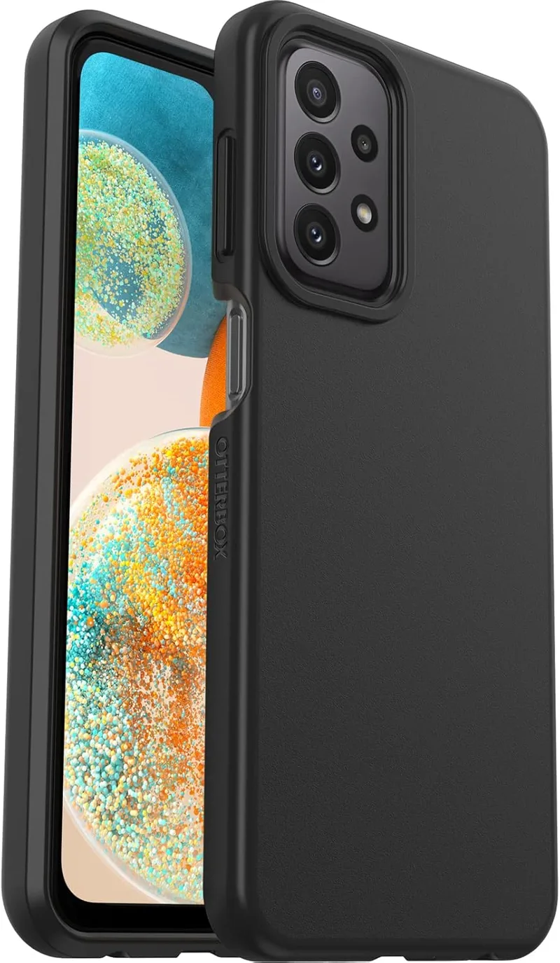 Otterbox ▫️ Capa para Samsung Galaxy A23 5G Sleek, resistente a impactos e quedas, ultrafina, protetora, testada de acordo com as normas militares de resistência a quedas, preta, sem embalagem de retalho