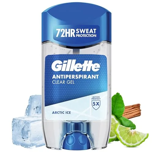 Gillette ▫️ Clear Gel Artic Ice Antitranspirante e Desodorizante para Homem 4x70 ml 2