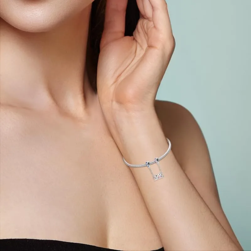 Pandach ▫️ Charms - Pingente para mulher, prata de lei 925, compatível com pulseiras e colares Pandora, compatível com pulseiras europeias para mulheres e meninas C6 3
