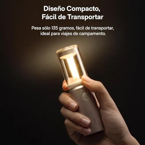 HOTO ▫️ Lanterna de campismo, recarregável por USB-C, ecrã amovível 6