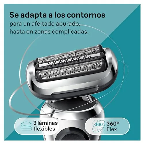 Braun ▫️ Series 7 Máquina de barbear elétrica para homem, 71-S1000s, Prateada 3