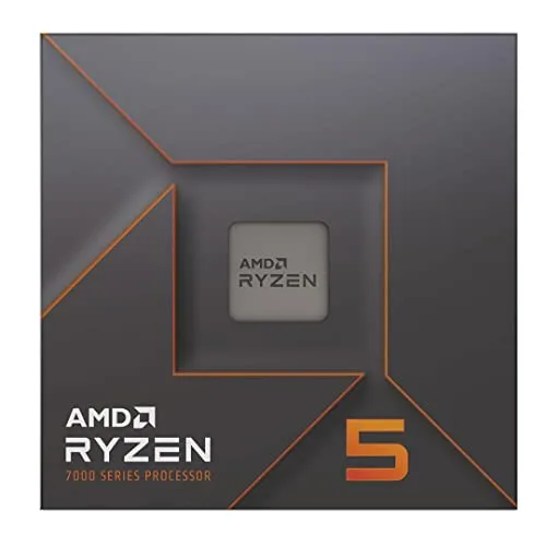 AMD ▫️ Processador Ryzen 5 7600X (placa gráfica Radeon integrada, 6 núcleos/12 threads, TDP de 105 W, soquete AM5, 38 MB de cache, frequência máxima de até 5,3 GHz, sem ventoinha) 2