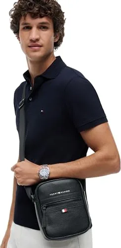 Tommy Hilfiger ▫️ Mala a tiracolo para homem Essential PU Mini Reporter pequena 3
