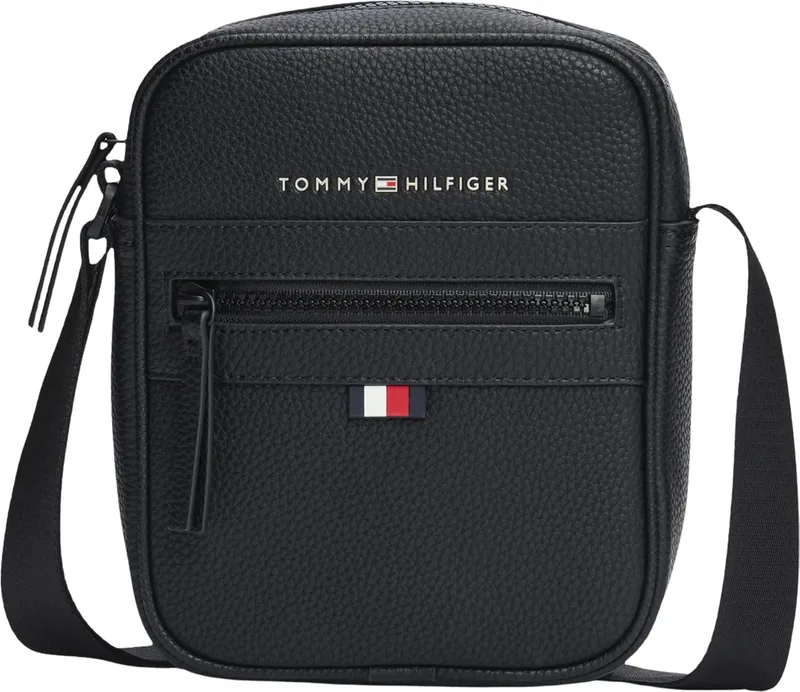Tommy Hilfiger ▫️ Bolsa de ombro masculina Essential PU Mini Reporter pequena