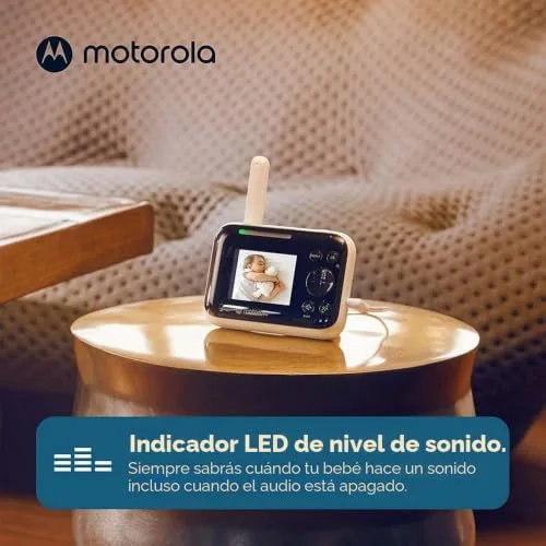 Motorola Nursery ▫️ PIP1200 Monitor de bebés com câmara, unidade dos pais de 2,8 polegadas, comunicação bidirecional, medição da temperatura ambiente, visão noturna por infravermelhos, alcance de 300 m 4