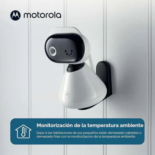 Motorola Nursery ▫️ PIP1200 Monitor de bebés com câmara, unidade dos pais de 2,8 polegadas, comunicação bidirecional, medição da temperatura ambiente, visão noturna por infravermelhos, alcance de 300 m 5
