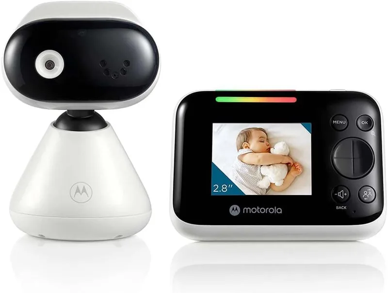 Motorola Nursery ▫️ PIP1200 Monitor de bebés com câmara, unidade dos pais de 2,8 polegadas, comunicação bidirecional, medição da temperatura ambiente, visão noturna por infravermelhos, alcance de 300 m