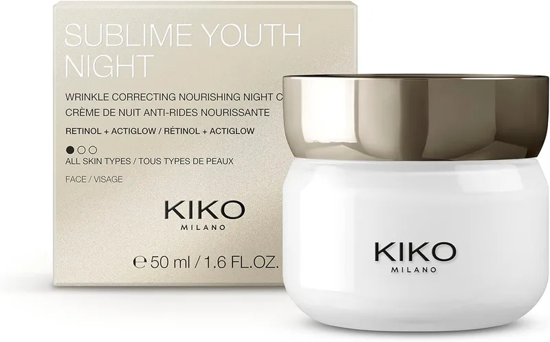 Kiko Milano ▫️ Sublime Youth Night | Creme de Noite Antirrugas e Nutritivo com Retinol
