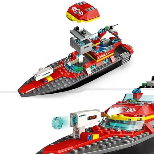 LEGO ▫️ City Barco de Resgate dos Bombeiros 60373 4