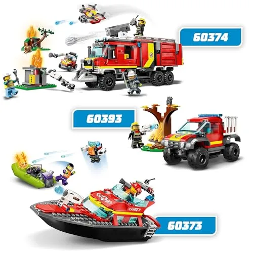 LEGO ▫️ City Barco de Resgate dos Bombeiros 60373 6