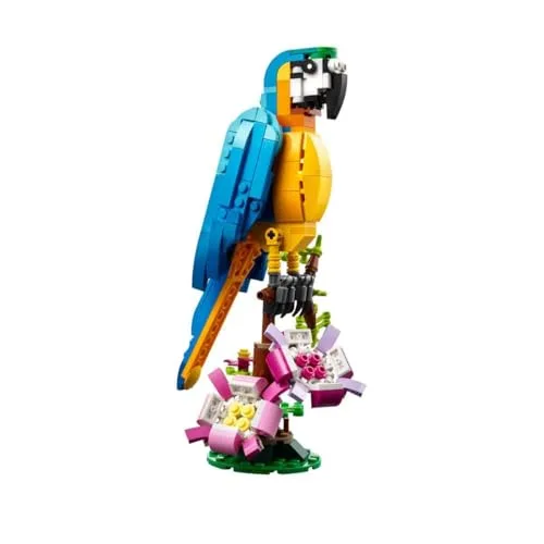 LEGO ▫️ Creator 3 em 1: Papagaio Exótico, Peixe ou Rã, Figuras de Animais de Brincar para Construir, Presente para Meninos e Meninas a partir dos 7 Anos, Conjunto Criativo 31136 4