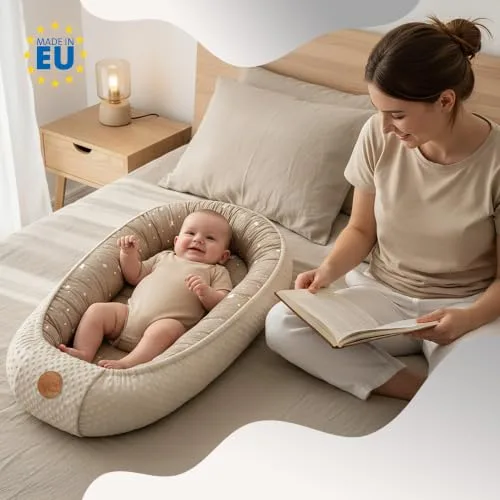 Totsy Baby ▫️ Baby Nest Bebé – Ninho redutor, macio, fofo e portátil para bebés 5