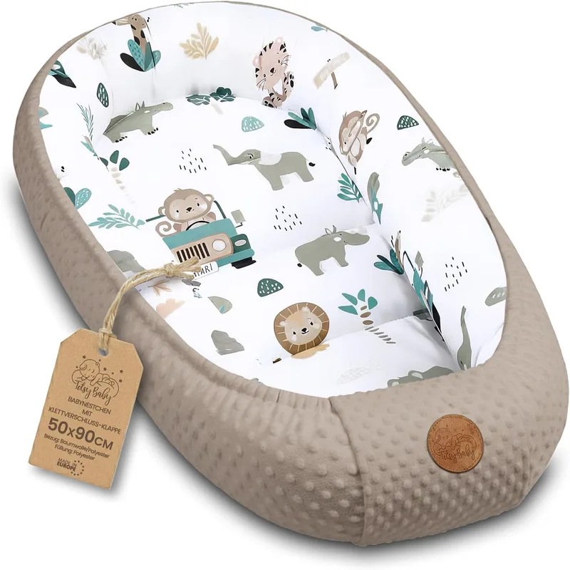Totsy Baby ▫️ Baby Nest Bebé – Ninho redutor, macio, fofo e portátil para bebés