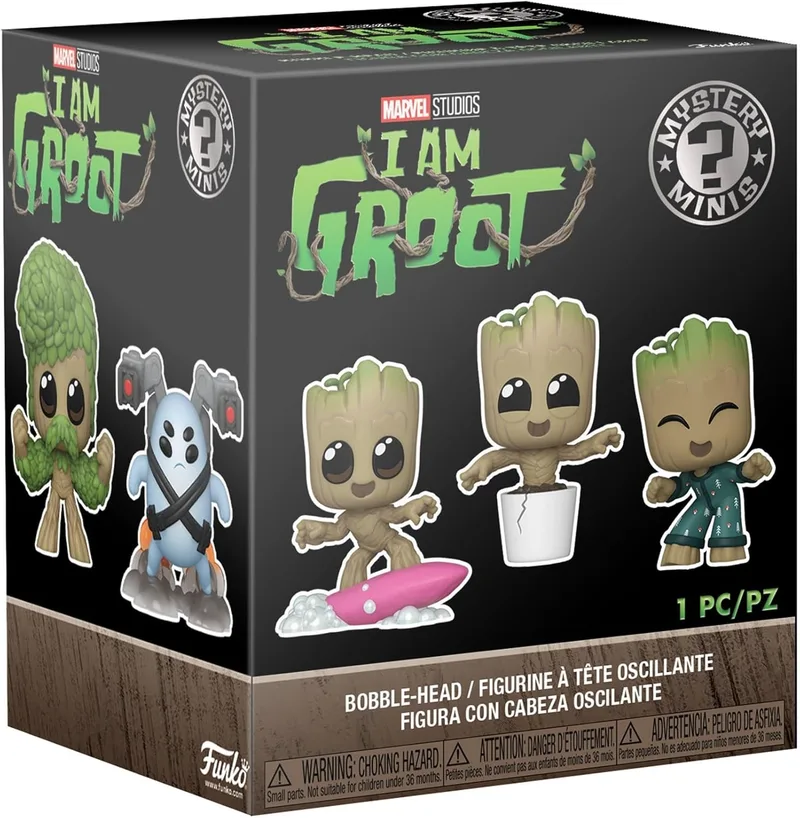 Funko ▫️ Mystery Mini - Marvel - Guardiões da Galáxia - 1 de 12 para colecionar - Os estilos variam - Calções do Groot - Minifigura de vinil colecionável - Ideia para presente - Artigos oficiais - Fãs de TV