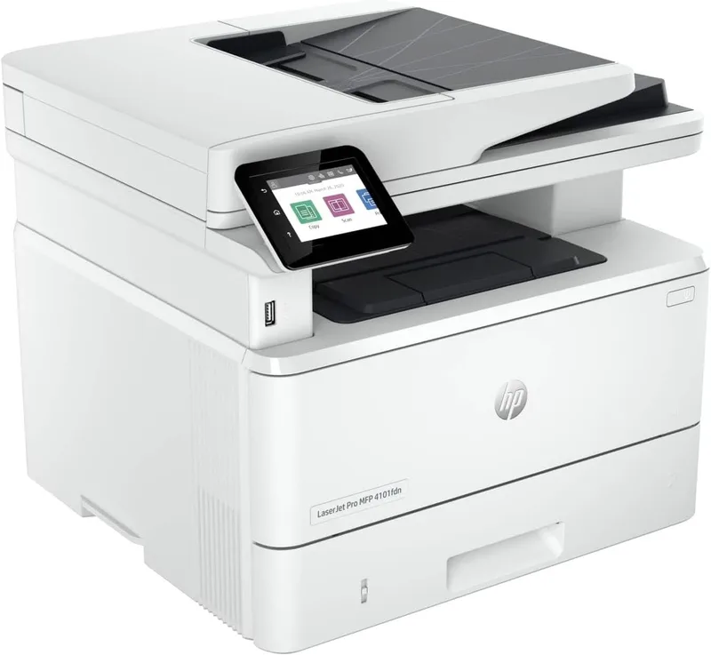 HP ▫️ Impressora multifunções LaserJet Pro 4102dw (Impressão frente e verso automática, Wi-Fi de banda dupla, Bluetooth e Wi-Fi Direct, USB 2.0, 1 porta USB principal, aplicação Smart, Apple AirPrint, Mopria)