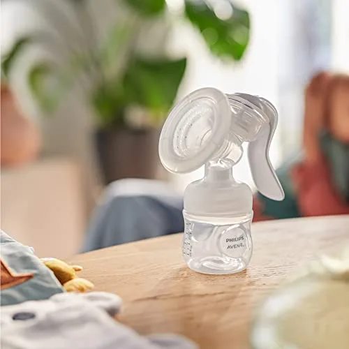 AVENT ▫️ Extrator de leite manual Philips : extrator de leite sem BPA, extração fácil com uma só mão (modelo SCF430/01) 5