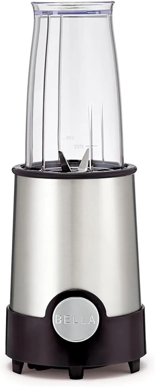 Bella ▫️ A bela liquidificadora de tamanho pessoal Rocket, perfeita para smoothies, batidos e bebidas saudáveis. Trituração fácil. Base com motor de 240 W, liquidificador de 12 peças.