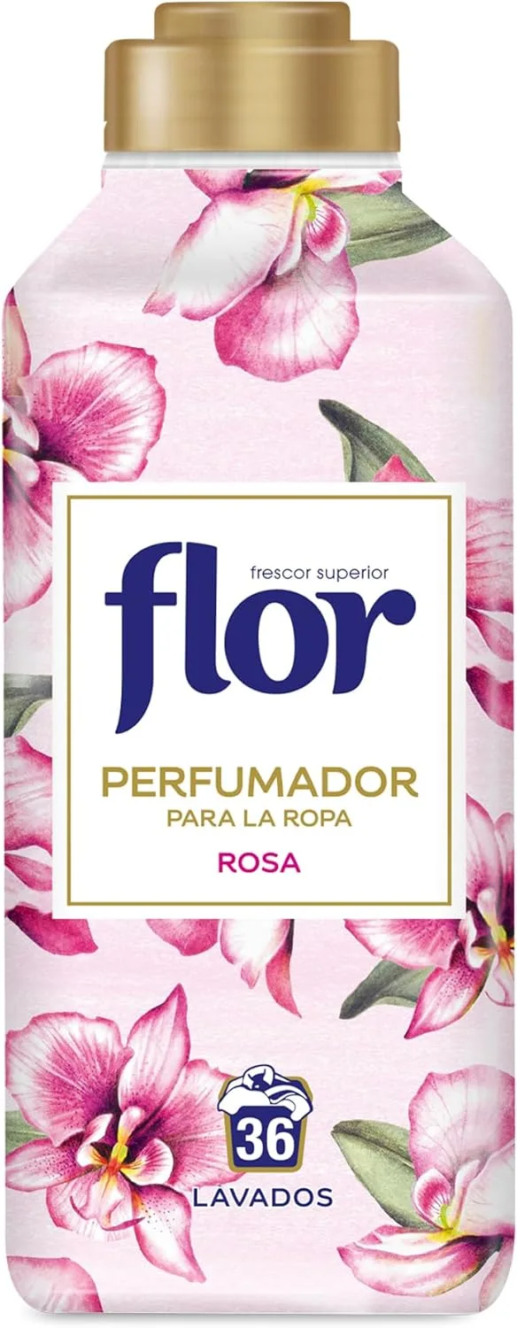 Flor ▫️ Perfumador para roupa com fragrância floral de rosa, até 36 doses, 720 ml, 1 unidade (embalagem de 1)