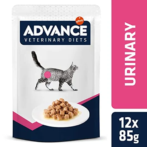 affinity ADVANCE VETERINARY DIETS ▫️ Advance Veterinary Diets Urinary - Comida húmida para gatos: Embalagem múltipla com 12 saquinhos de 85 g 2