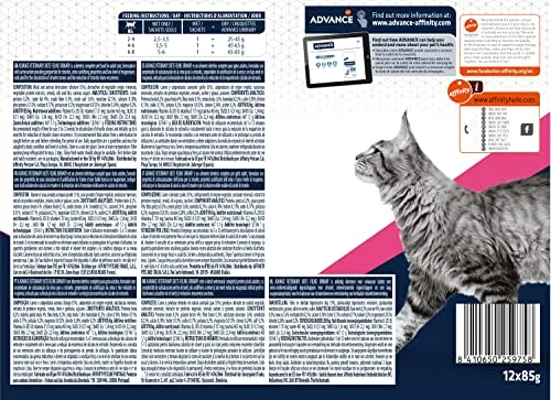 affinity ADVANCE VETERINARY DIETS ▫️ Advance Veterinary Diets Urinary - Comida húmida para gatos: Embalagem múltipla com 12 saquinhos de 85 g 4