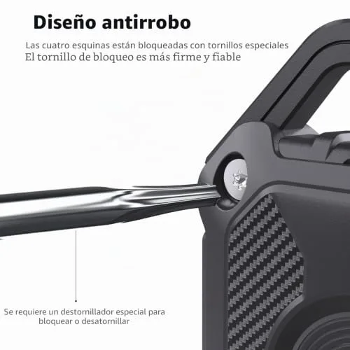 Sichy ▫️ Porta-chaves impermeável para AirTag, tampa completa para o parafuso, 1 peça, porta-chaves AirTag com capa protetora, porta-chaves portátil impermeável para AirTag da Apple 2021 em TPU para coleira de cão - gato 5