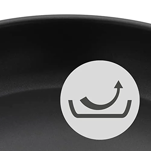 WMF ▫️ Devil - Conjunto de 2 frigideiras antiaderentes de 20-28 cm, frigideira em aço inoxidável com revestimento antiaderente, adequada para todos os tipos de fogões, incluindo os de indução, cor preta 4