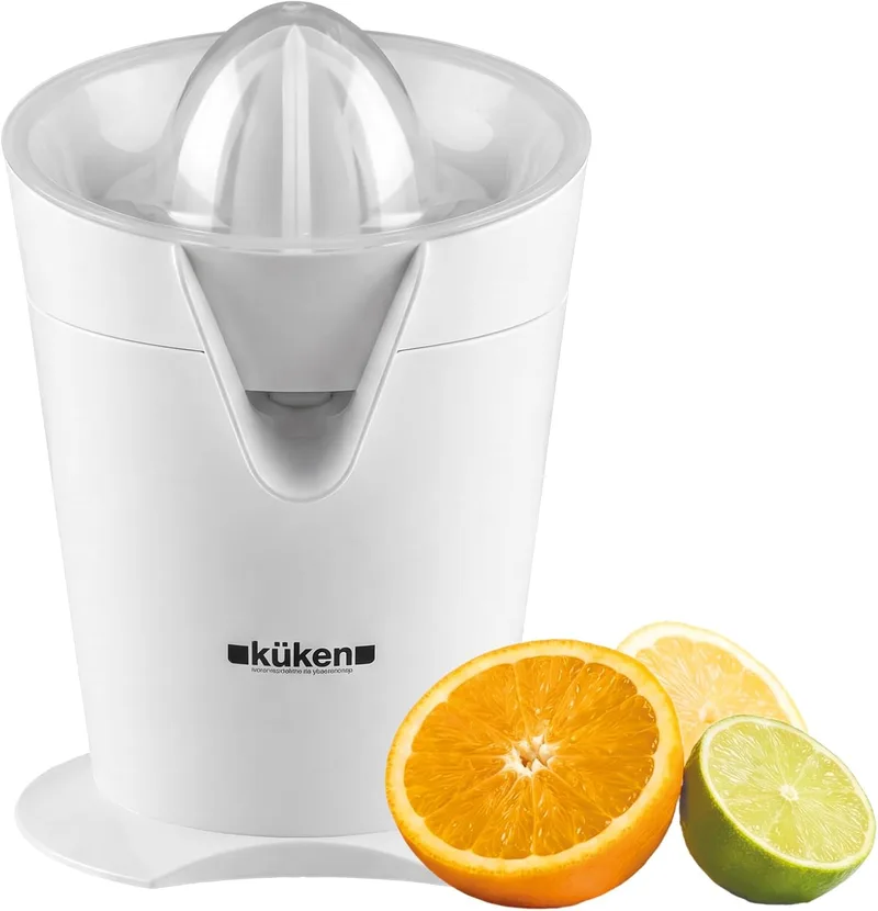 KUKEN ▫️ Espremedor de Laranjas Elétrico de 40 W, Sumo Diretamente para o Copo, Compacto