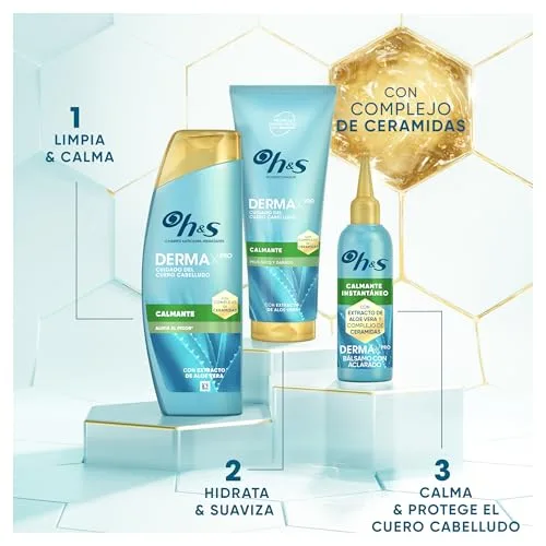 Procter & Gamble ▫️ H&S DermaXPro Champô Calmante Anticaspa para Comichão no Couro Cabeludo 6x300 ml 6