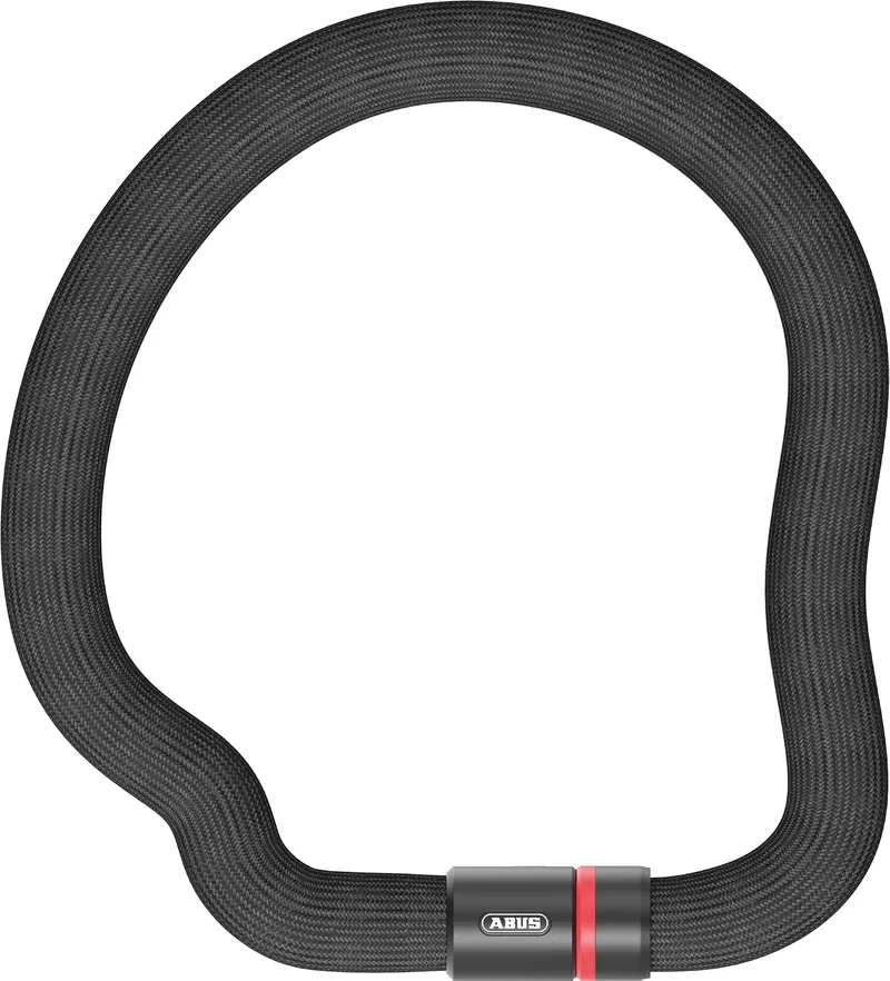 ABUS ▫️ Cadeado de corrente Goose Lock, corrente de 6 mm, 110 cm, preto | Cadeado de bicicleta com design em pescoço de cisne, corrente de 6 mm, capa Softtouch, aço endurecido