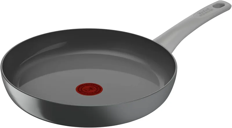Tefal ▫️ Renew On – Frigideira de 32 cm em alumínio 100% reciclado, revestimento antiaderente cerâmico, Thermo-Signal, embalagem 90% reciclada, compatível com todos os tipos de fogões, cozinha com baixo teor de gordura